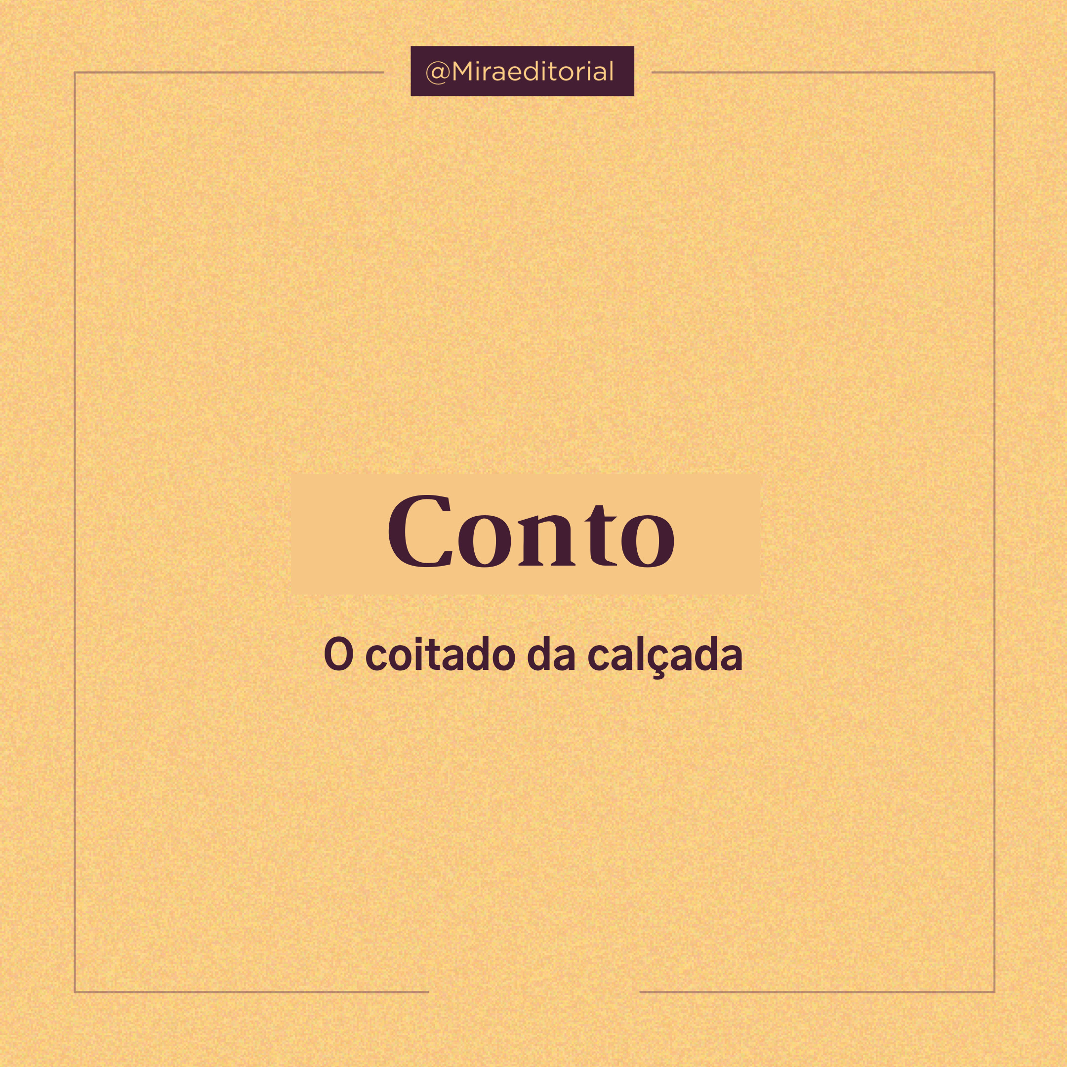 título: o coitado da calçada